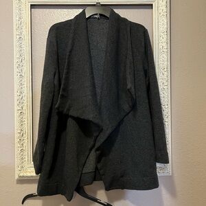 J. Crew Gorgeous WARM Charcoal Cascade Sweater